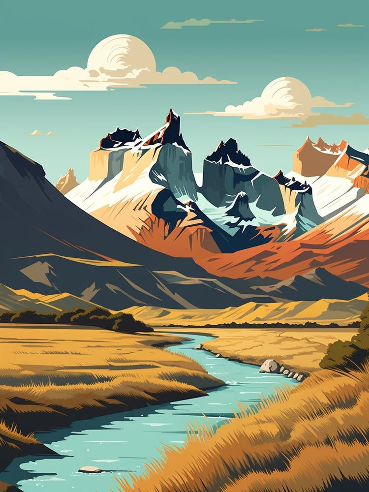 Torres Del Paine Circuit Chile 1 Hiking Trail Landscape