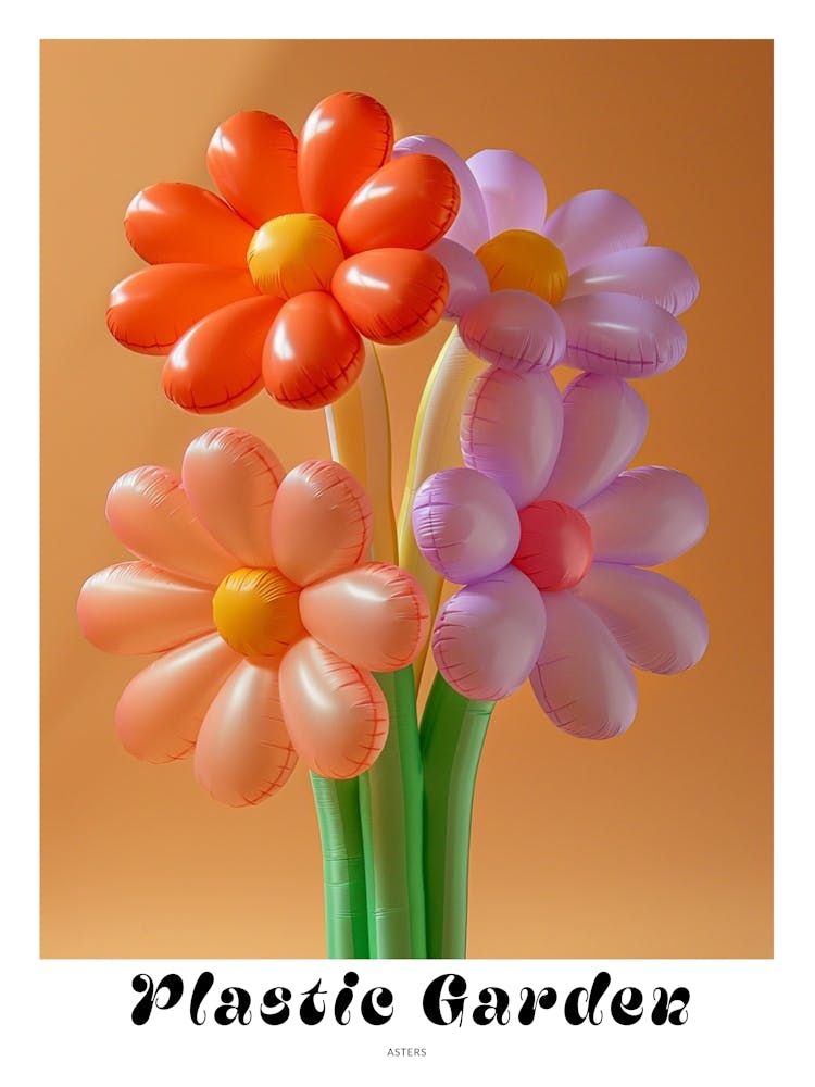 Dreamy Inflatable Flowers Poster Asters 5