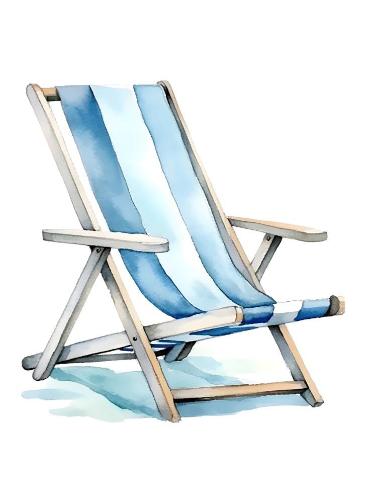 Watercolor Beach Chair