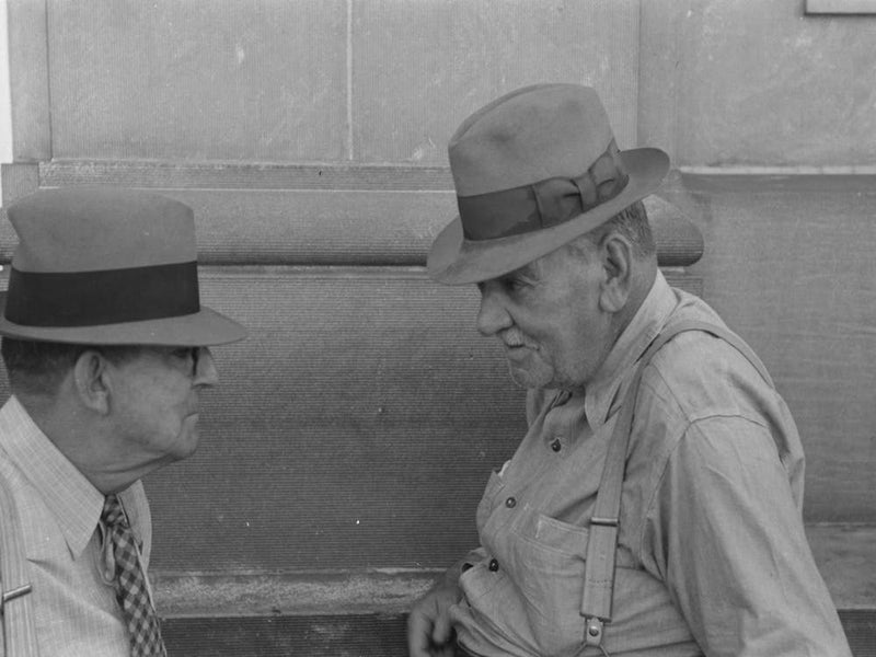 Untitled Photo, Possibly Related To In Front Of Bank, Walla Walla, Washington By Russell Lee