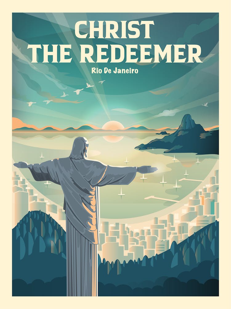 Christ The Redeemer Rio De Janeiro - Affiche De Voyage
