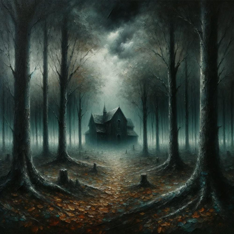 The mysterious forest and the abandoned house