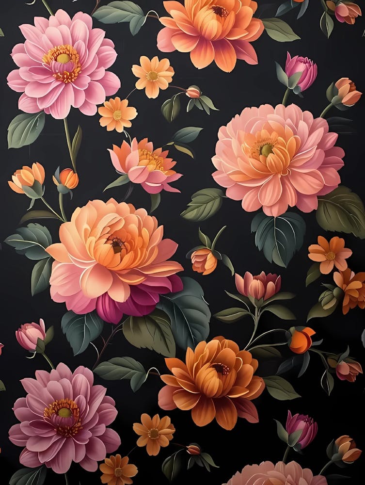 Wallpaper Floral Pattern 1