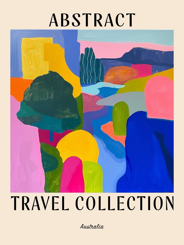 Abstract Travel Collection Poster Australia 6
