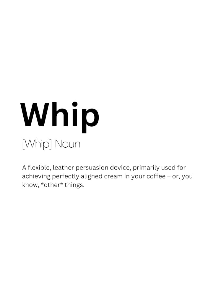 Whip Definition Meaning