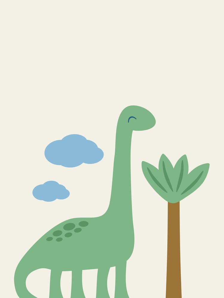 Dinosaur And Tree