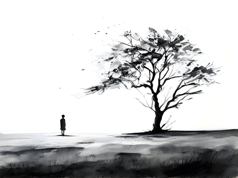 Noir Et Blanc D'Un Arbre