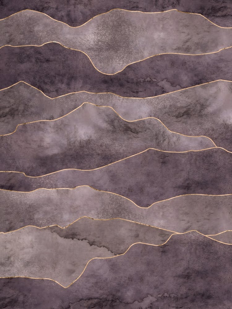 Mountain Range - Vertical Purple