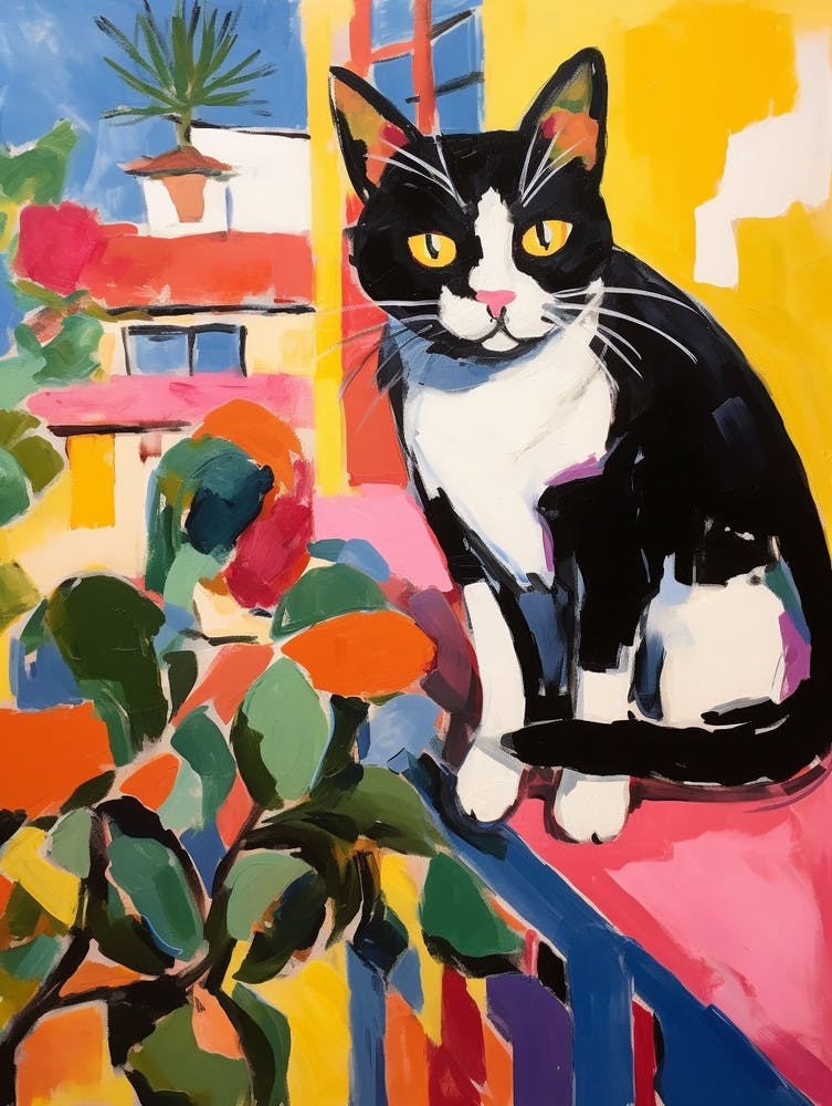 Painting Of A Cat In Seville Spain 2