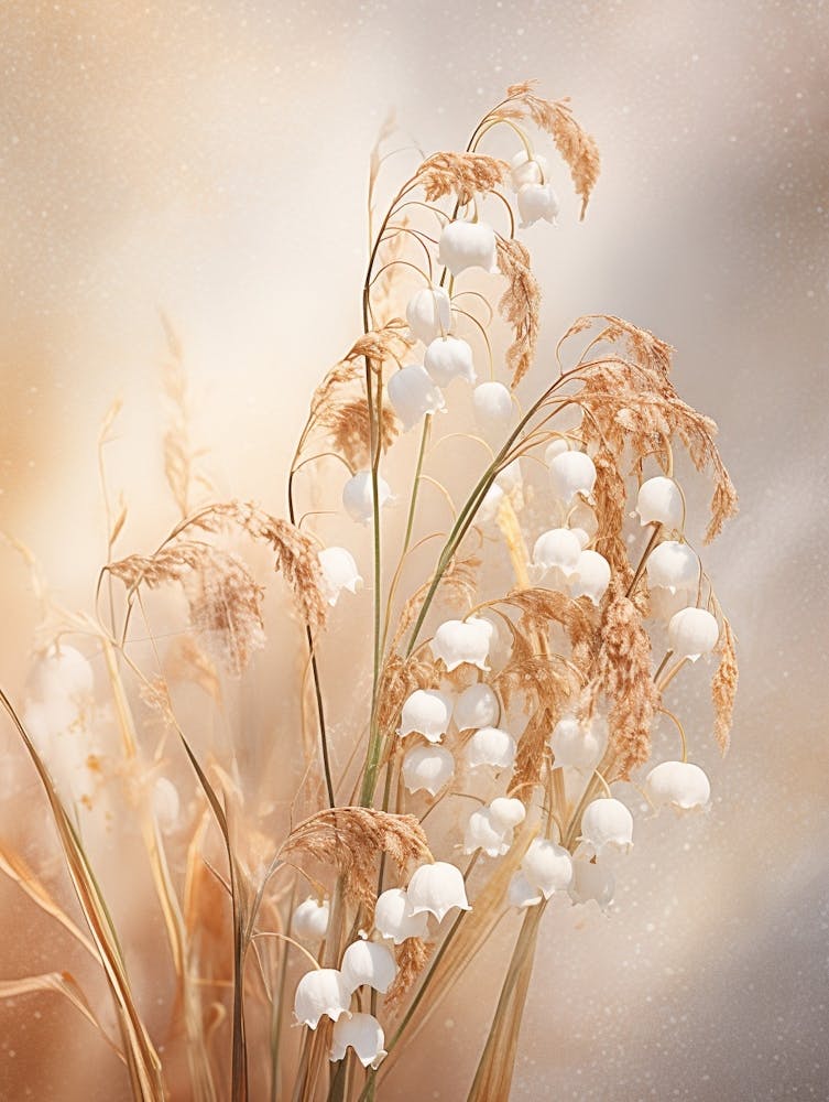 Boho Dried Flowers Lily Of The Valley 1