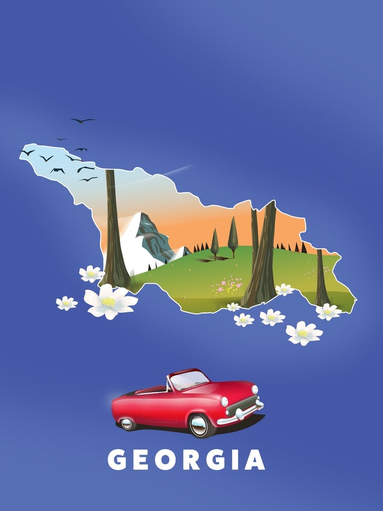 Georgia Travel map
