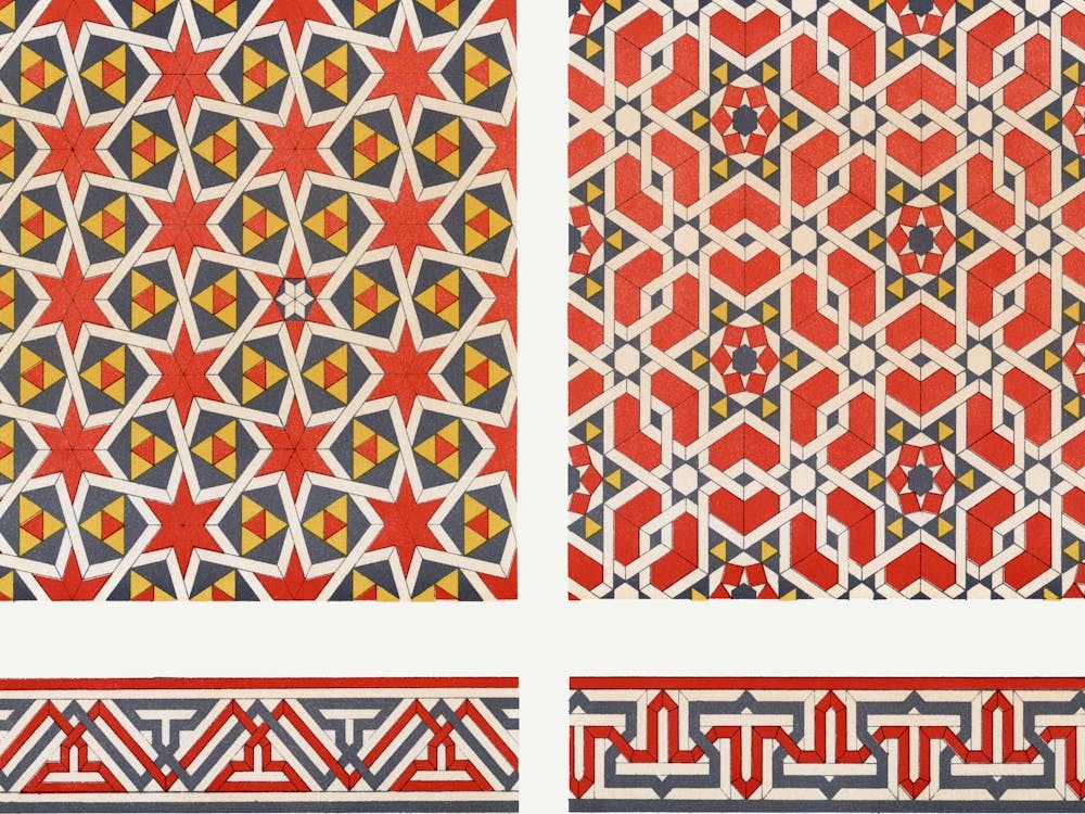 Emile Prisses D’Avennes Pattern, Plate No, 78, La Decoration Arabe