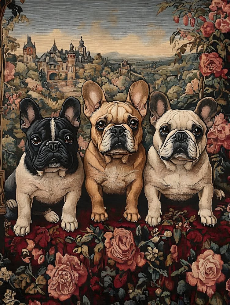 French Bulldog Tapestry 1