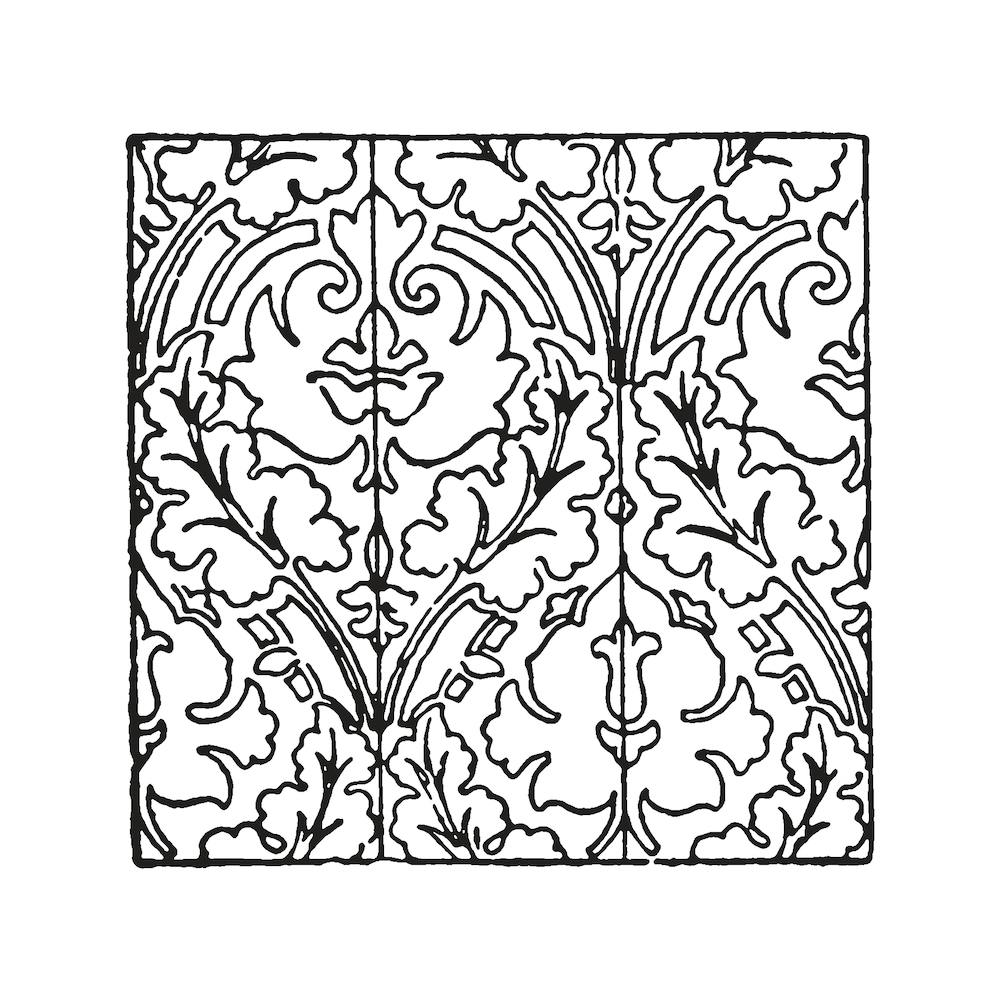 Sketched Boho Tile Art