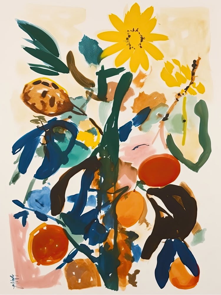 Sunflowers Flower Illustration 1