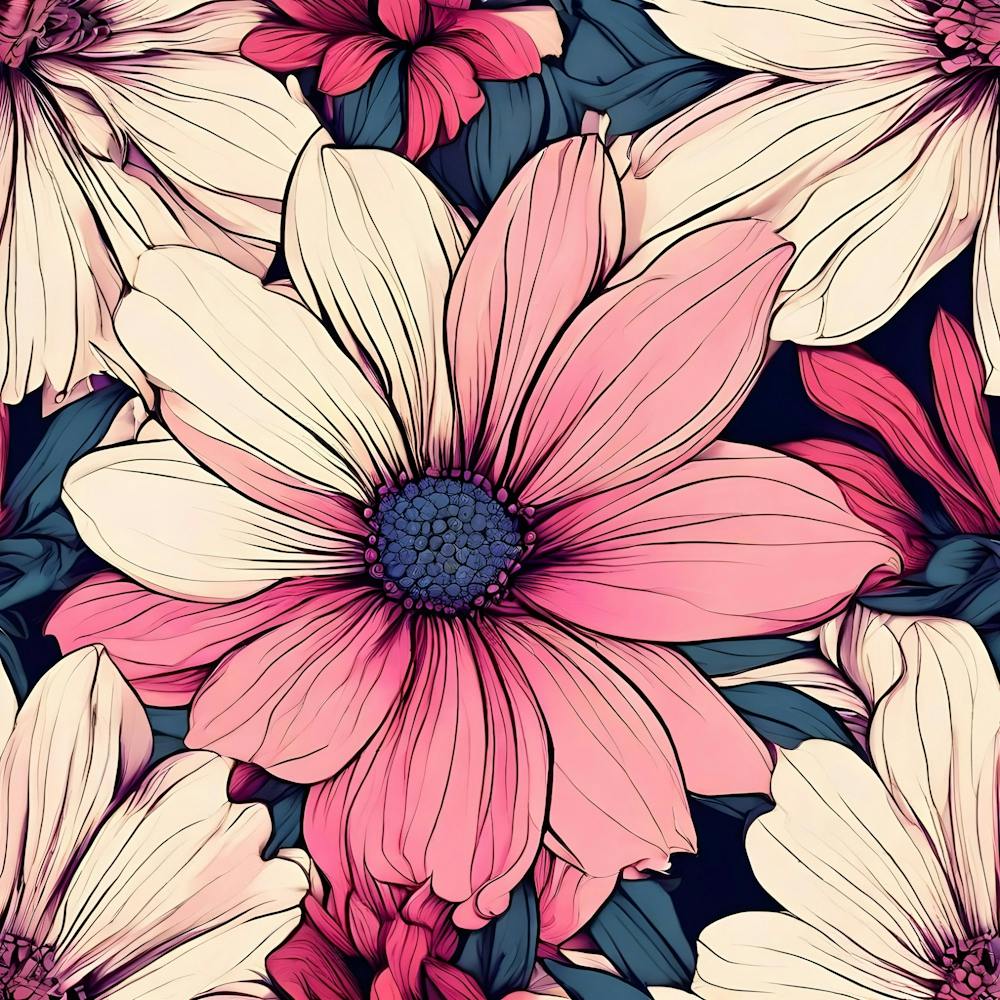 Pink Flowers Wallpaper 1