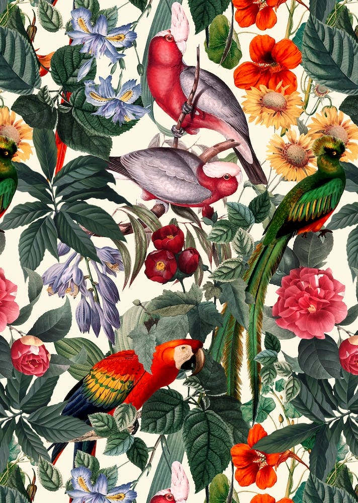 Floral And Birds 39