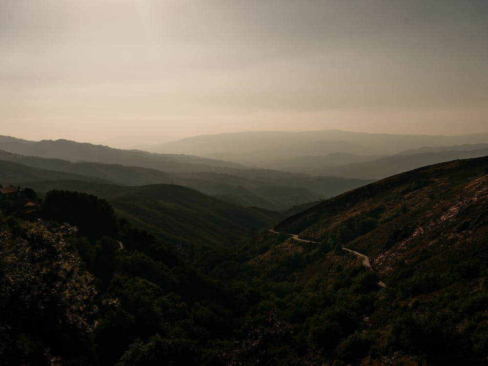 Sunset Colors On The Mountains, Portugal