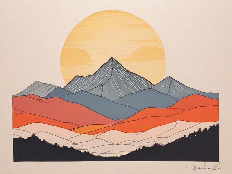 Sunrise Over The Mountains