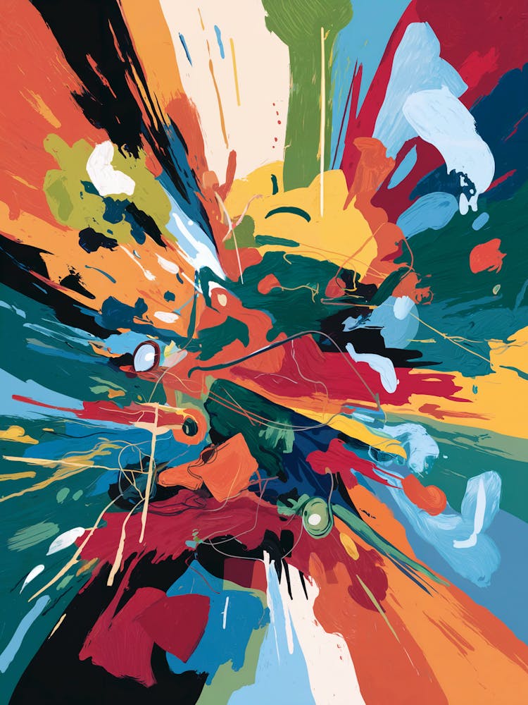 An Illustration Of An Abstract Painting