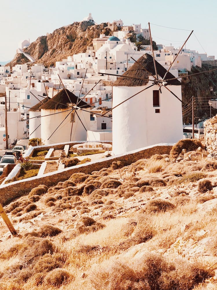 Windmills In Countryside