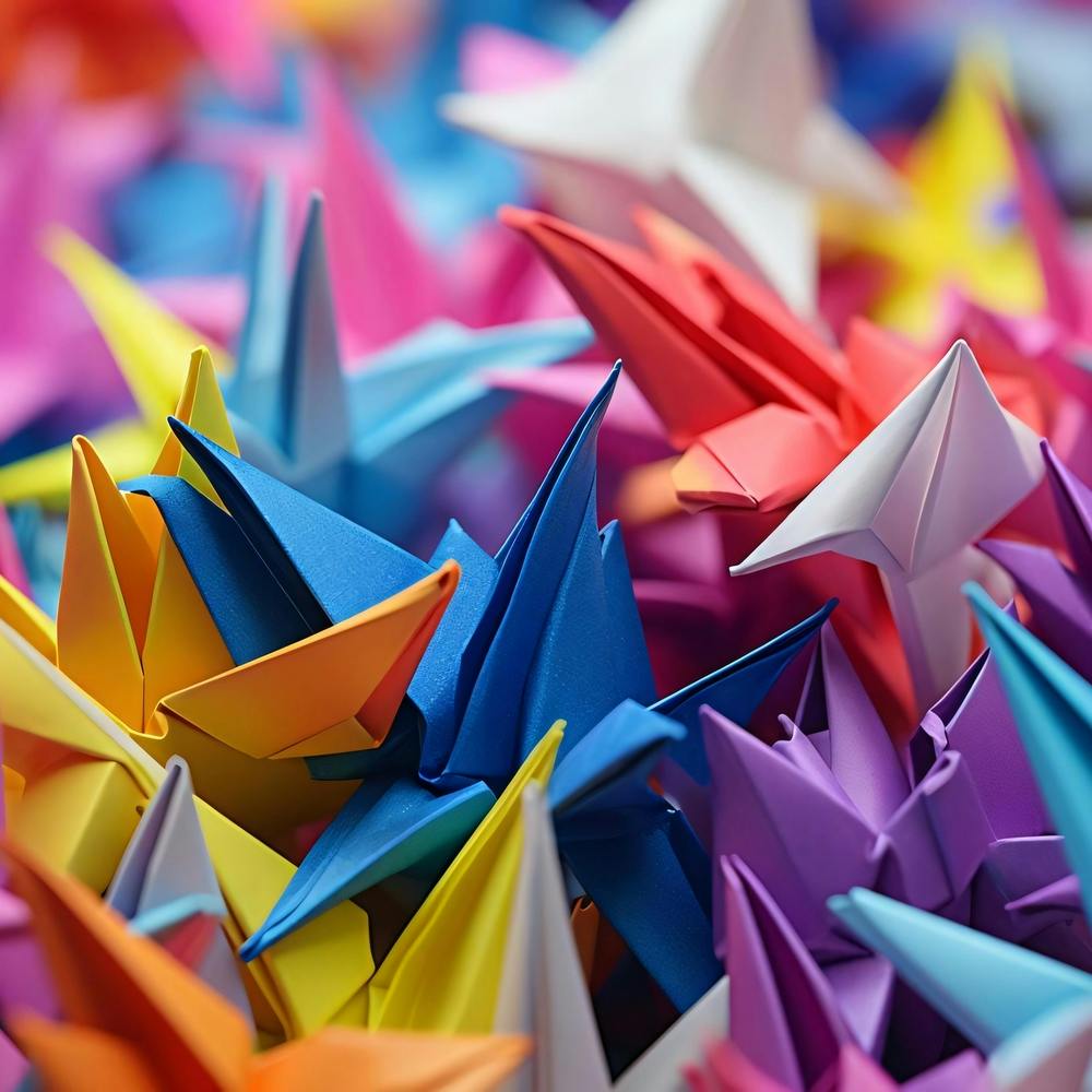 Grues Origami