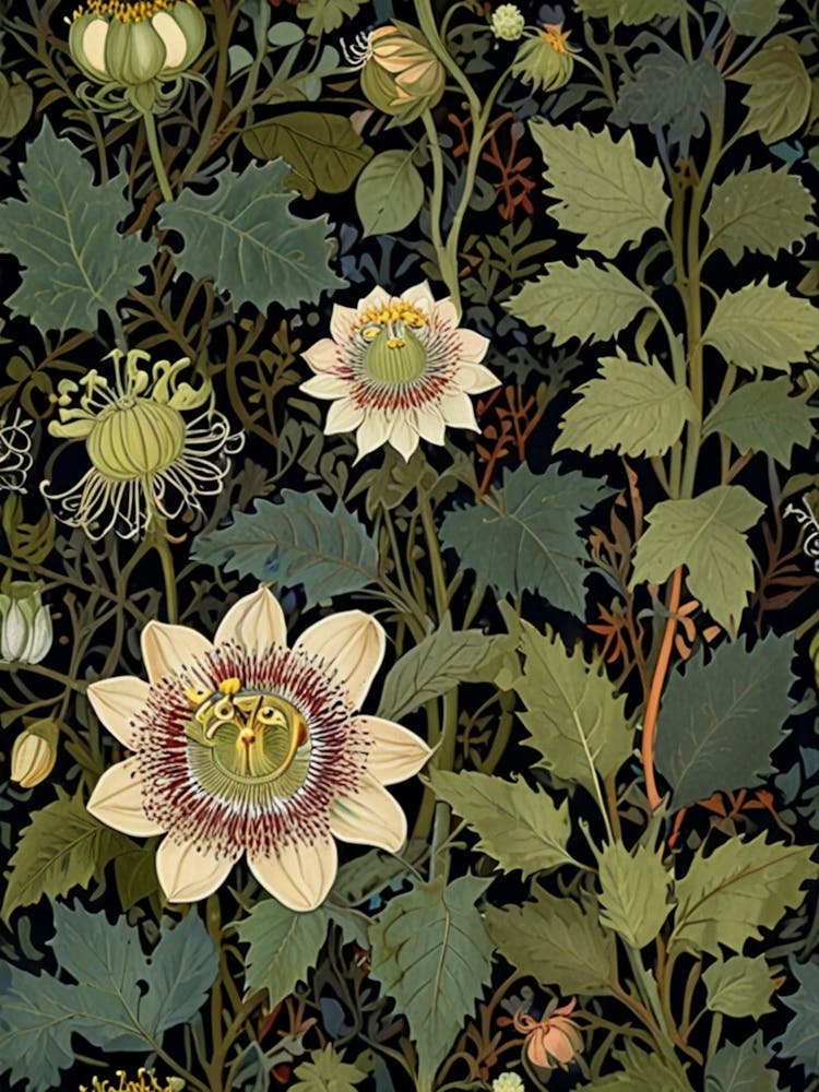William Morris Passion Flower Wallpaper