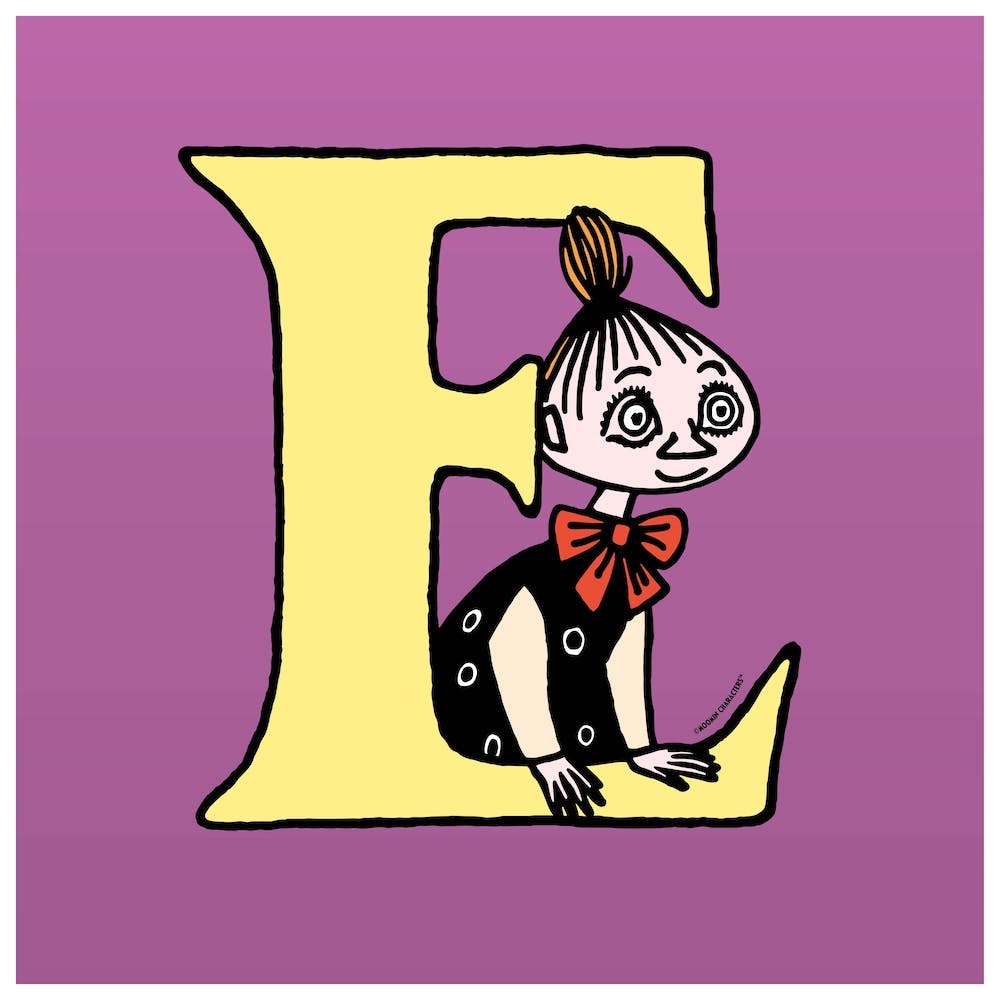 Moomin Collection Alphabet Letter E