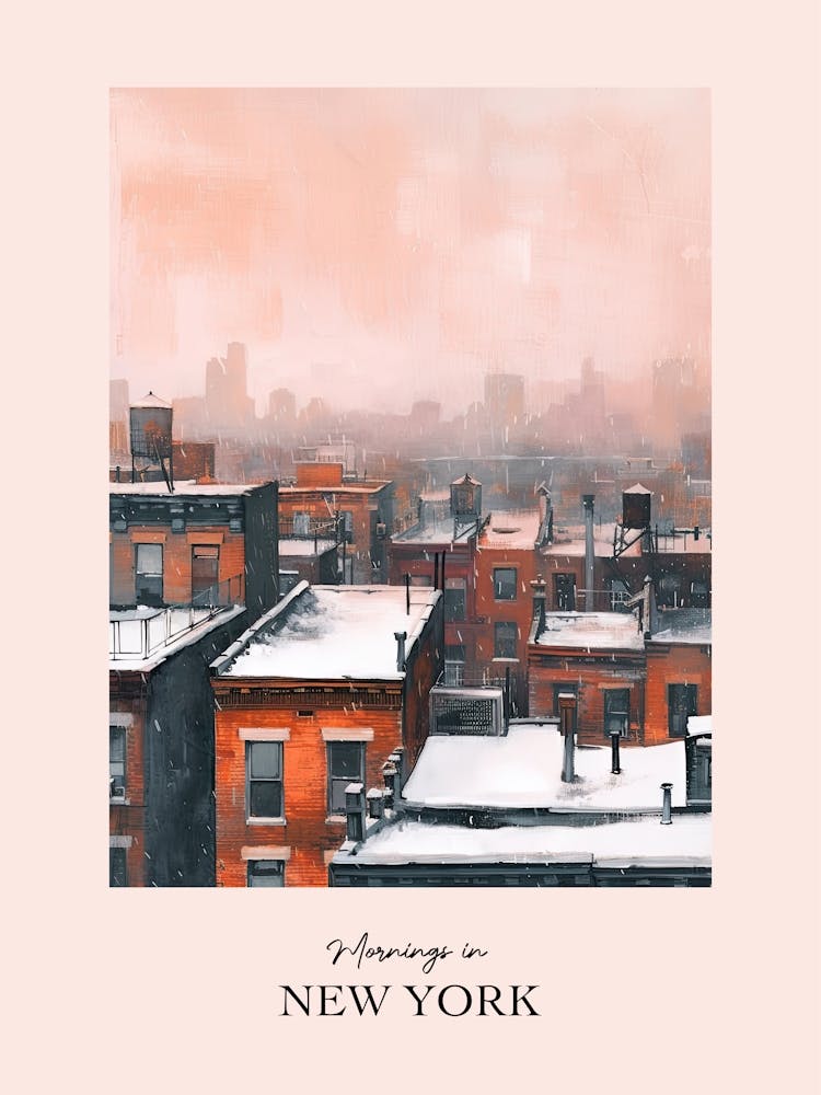 Mornings In New York Rooftops Morning Skyline 2