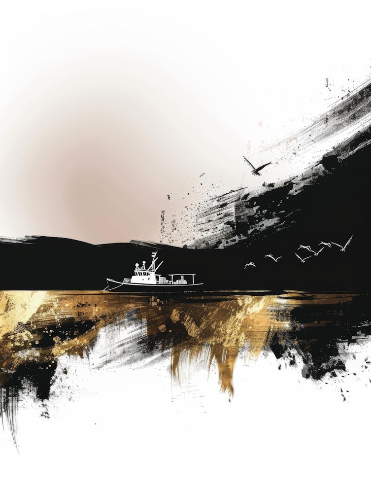Black And Gold Canvas Print 1