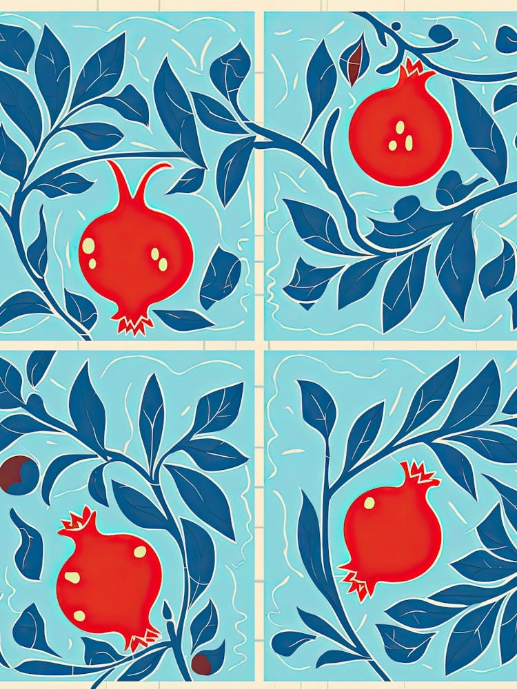 Pomegranate Illustration 4