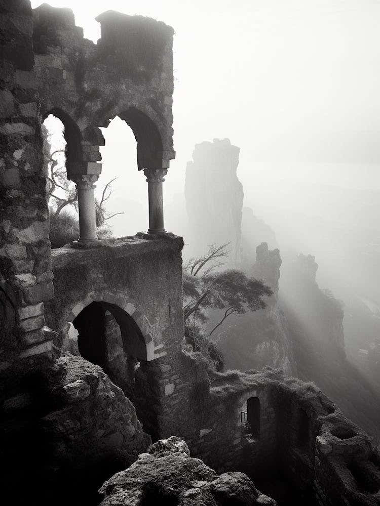 Ravello, Italy, Black And White Photography 1
