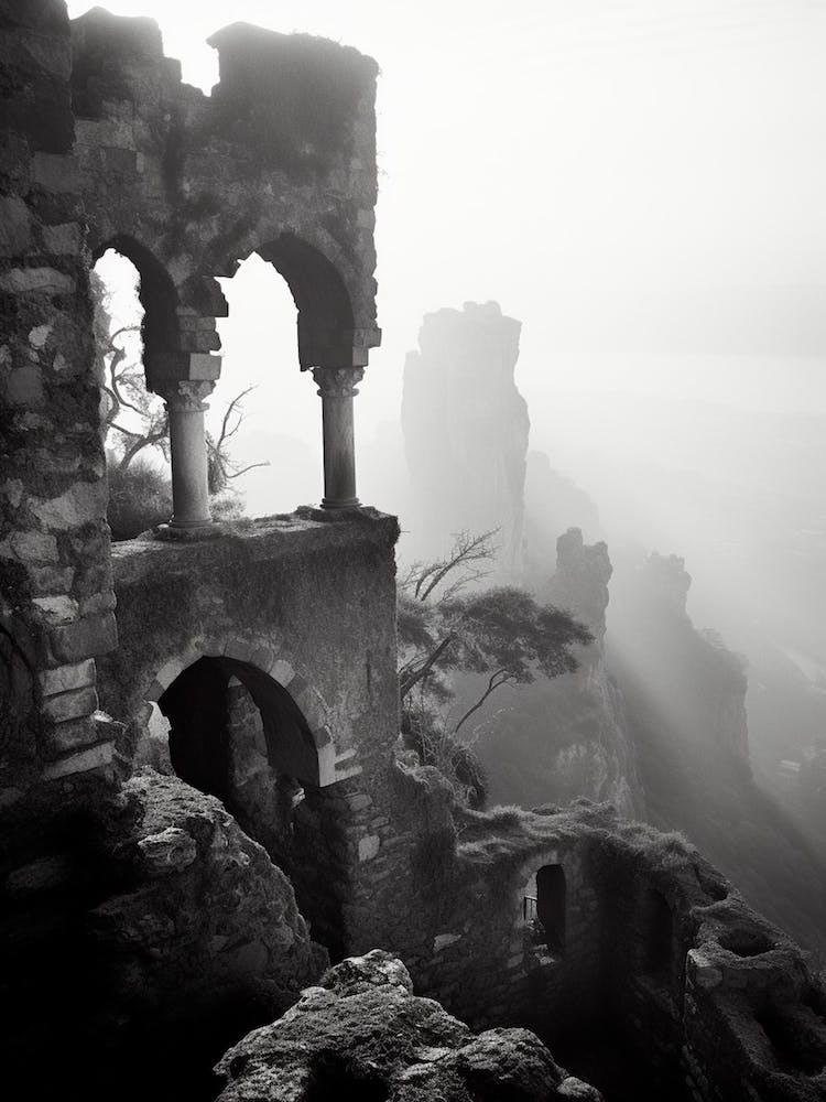 Ravello, Italy, Black And White Photography 1