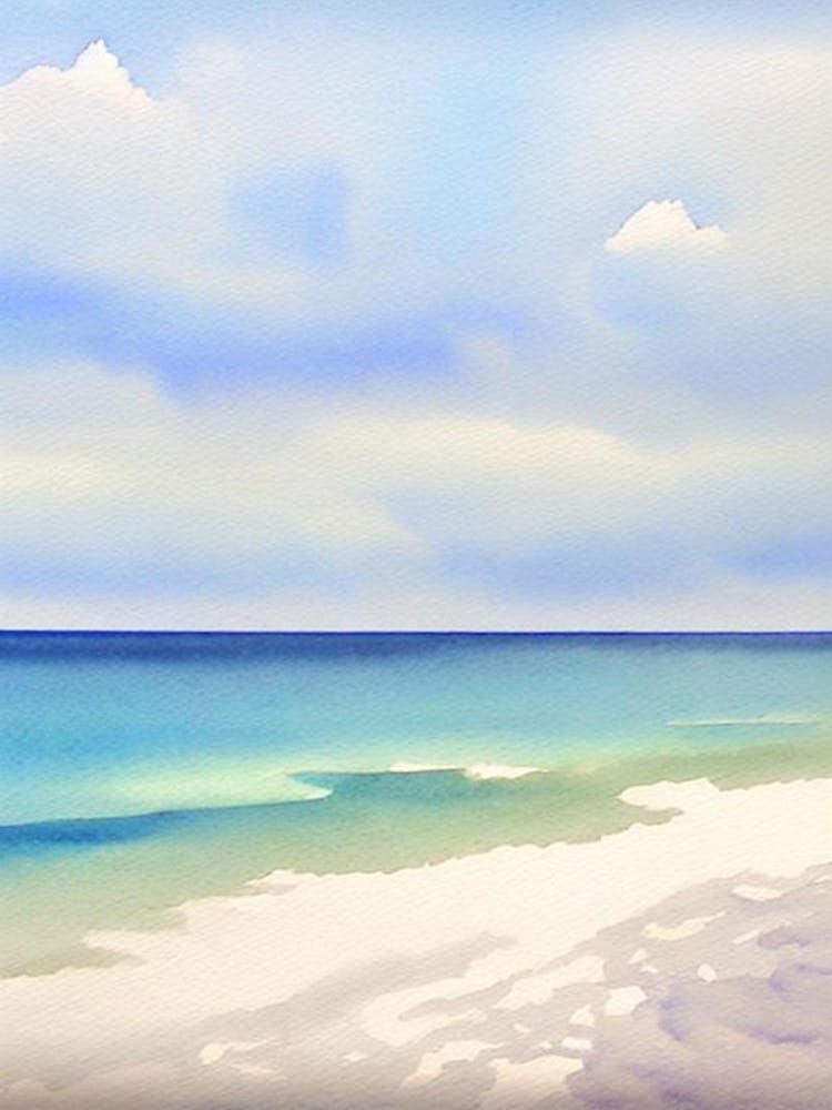 Clearwater Beach 3, Florida Watercolour