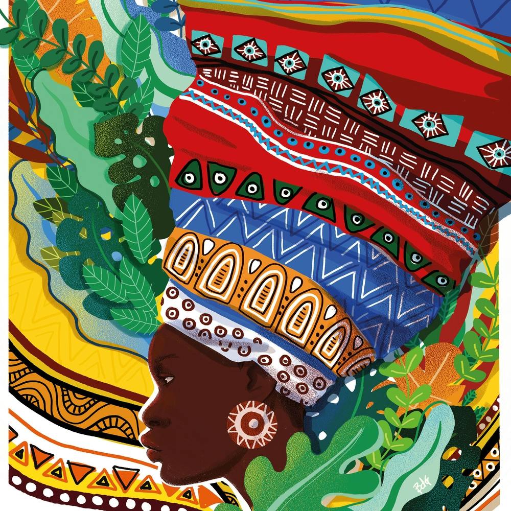 African Pattern Square