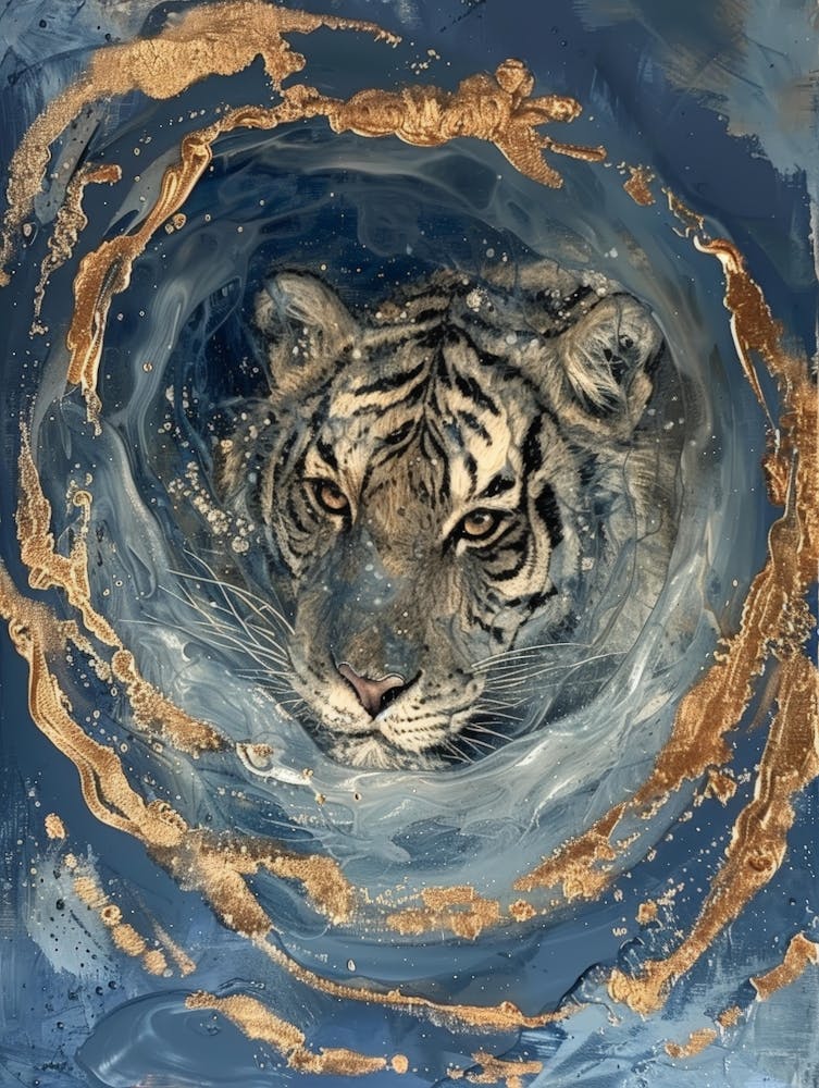 Tiger In The Water 14