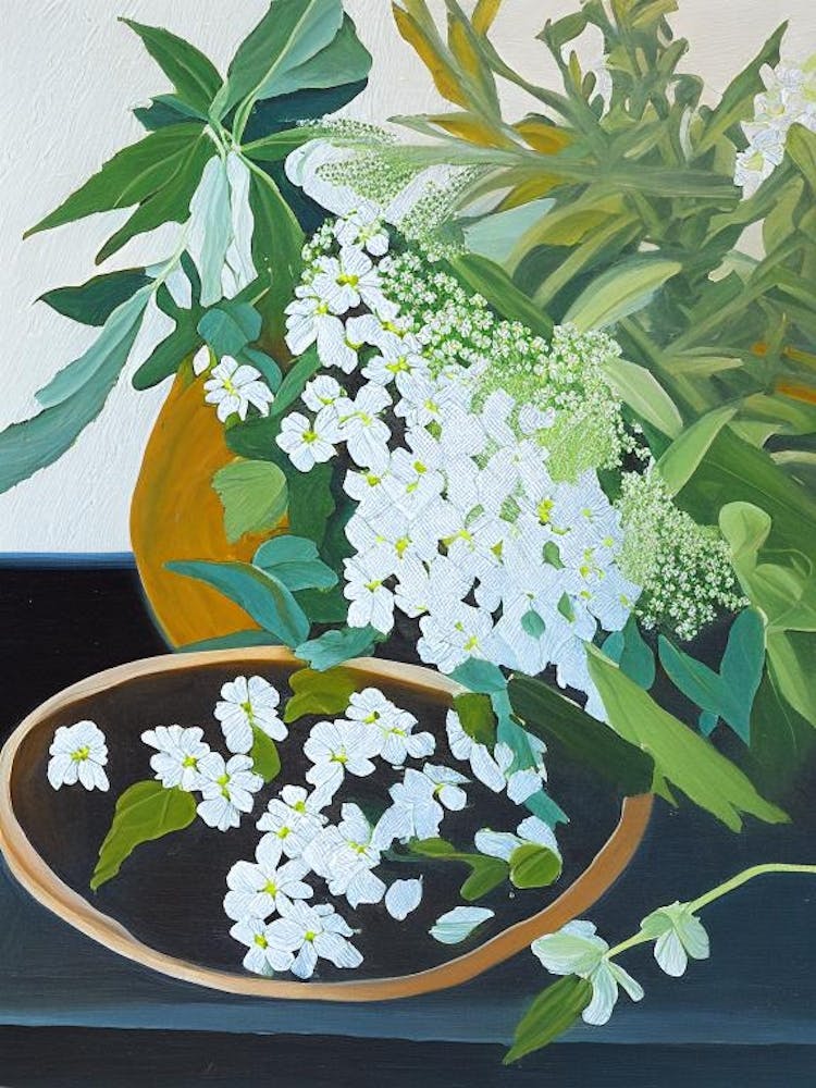 Boneset Spices And Herbs Oil Painting