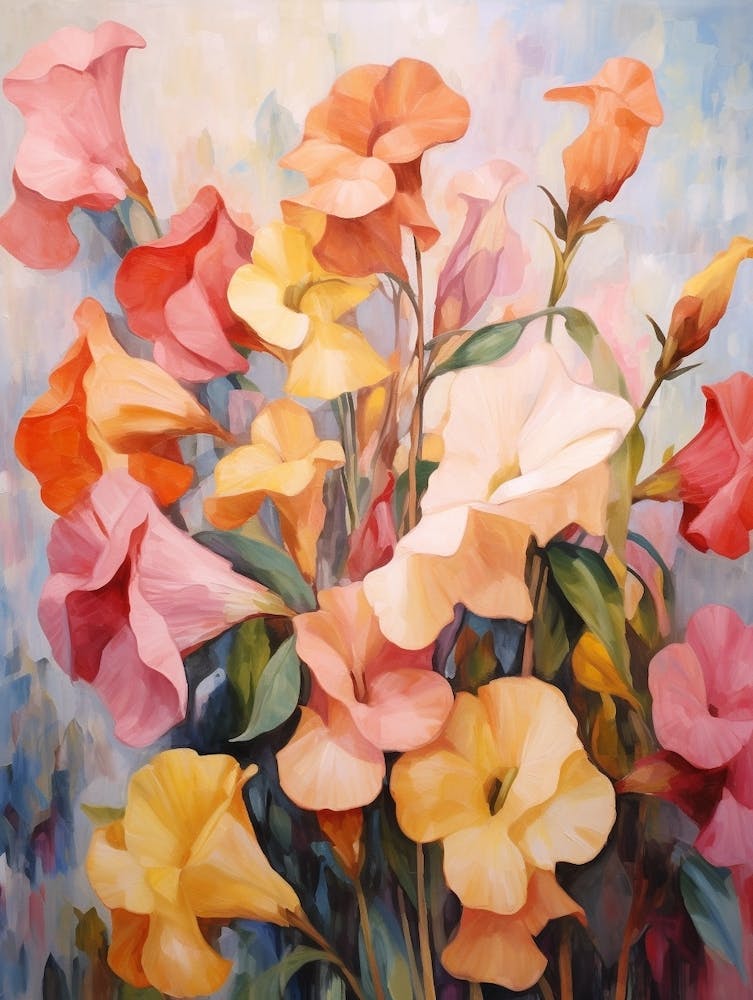 Fall Flower Painting Impatiens 3