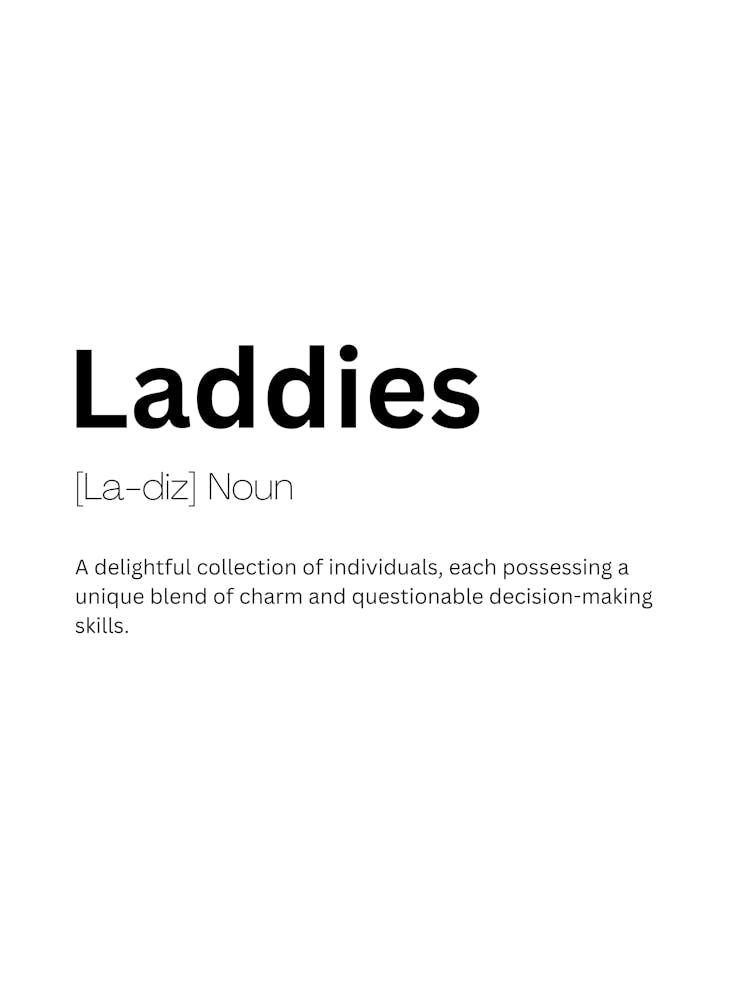 Laddies Definition Meaning