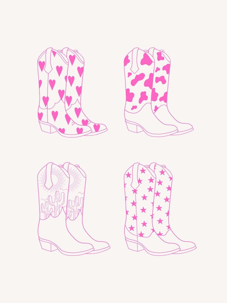 Pink Cowboy Boots