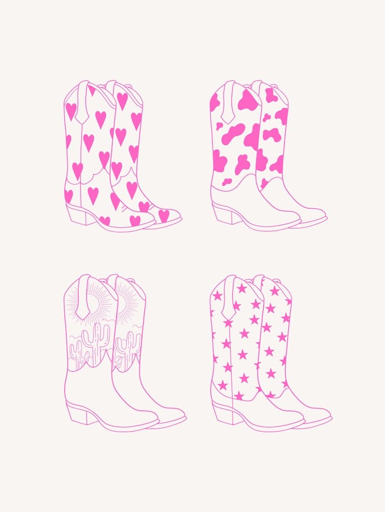Pink Cowboy Boots
