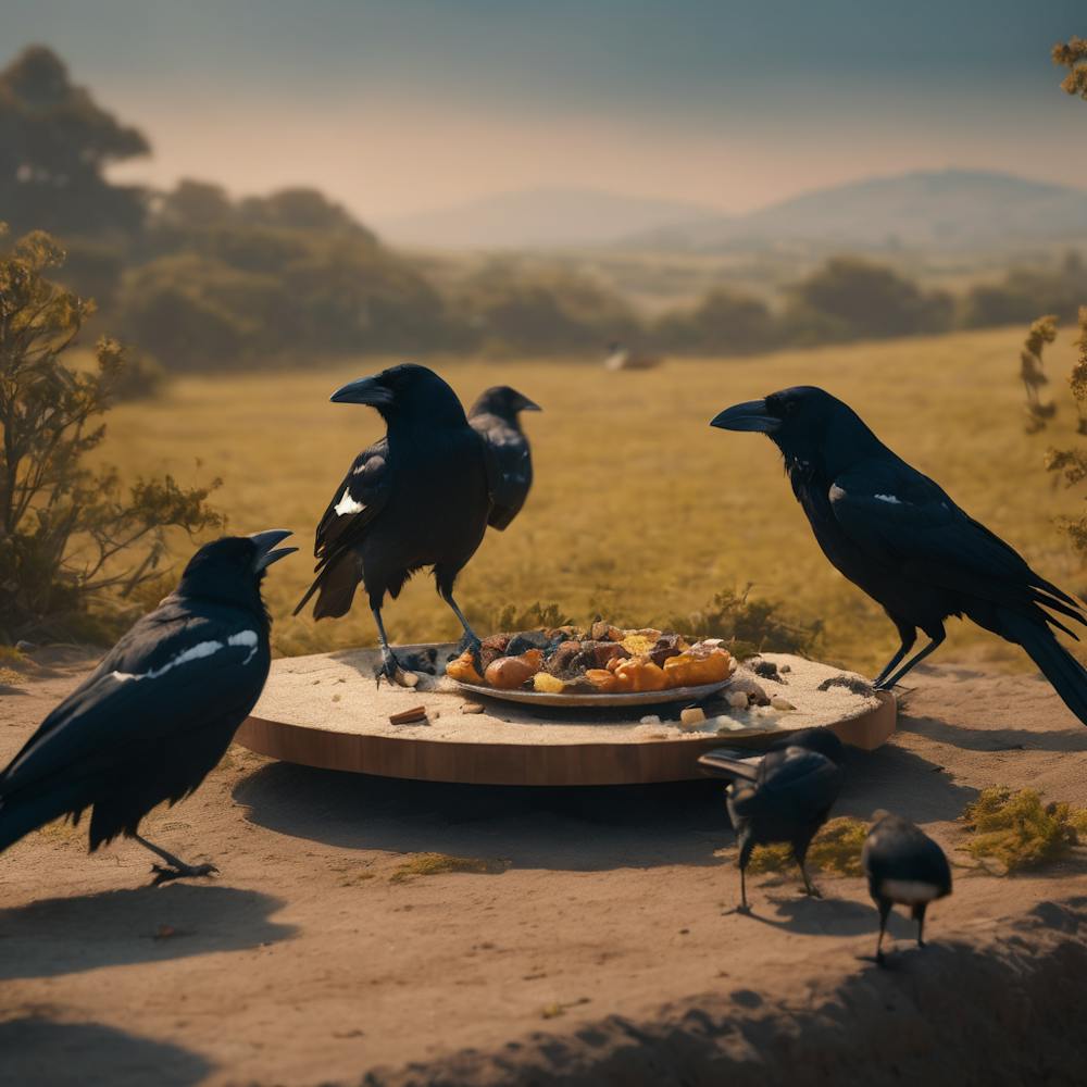 Crow lunch