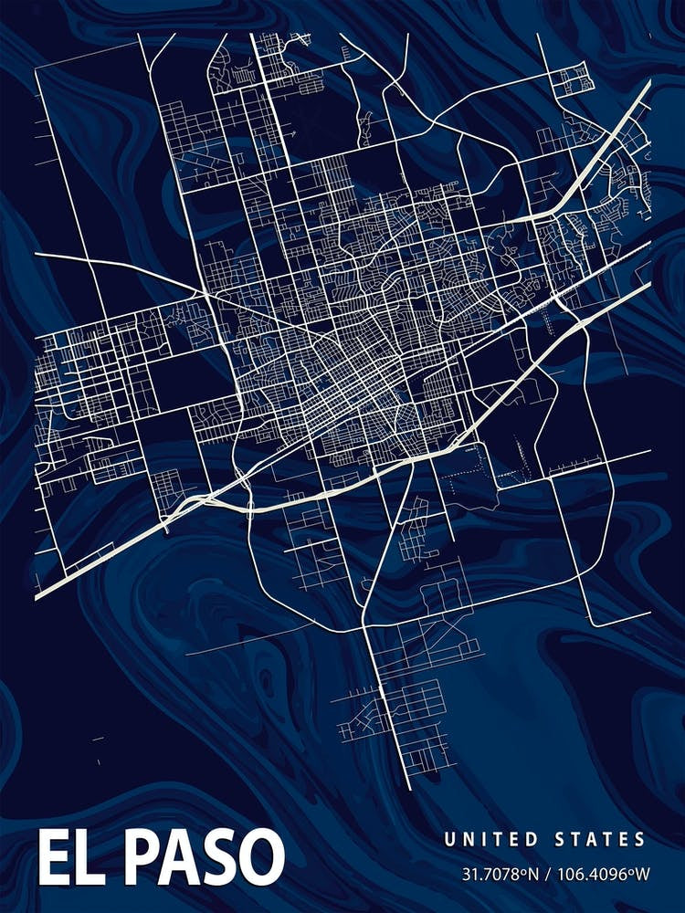 El Paso Crocus Marble Map