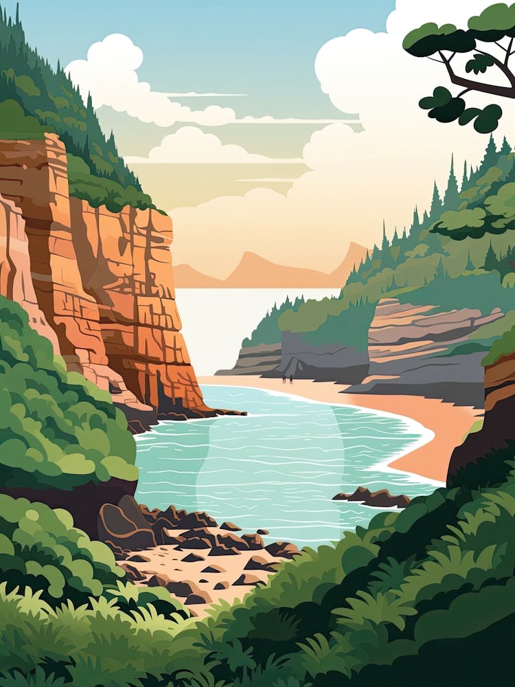 Kauai Hawaii, Usa, Graphic Illustration 3