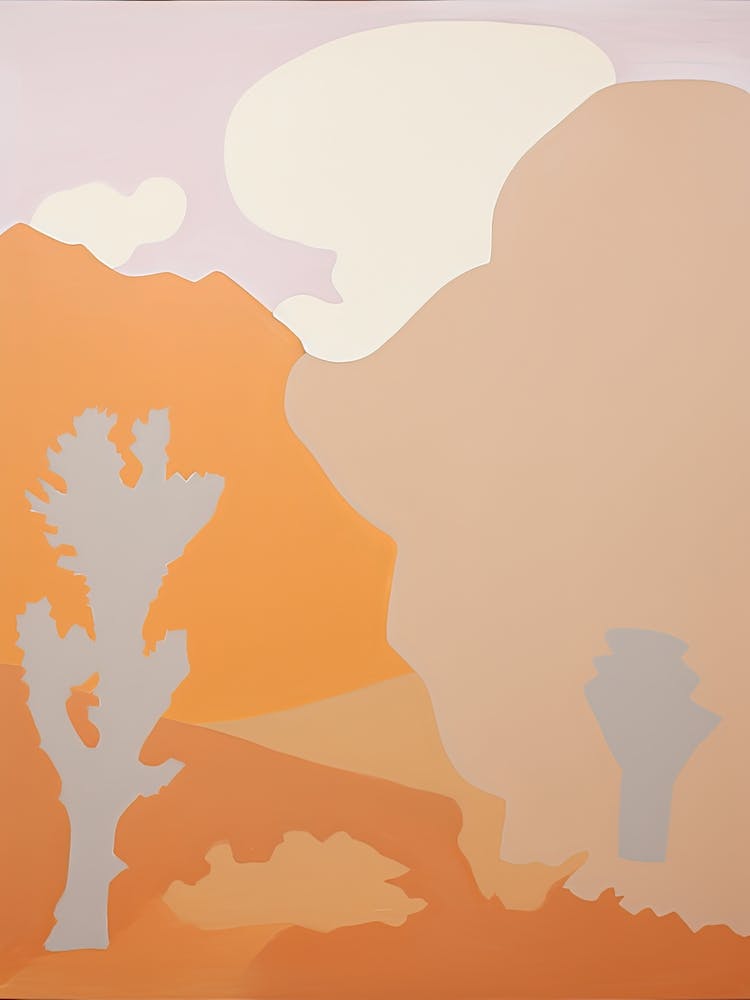 Sahara Desert   Africa, Contemporary Abstract Illustration 5