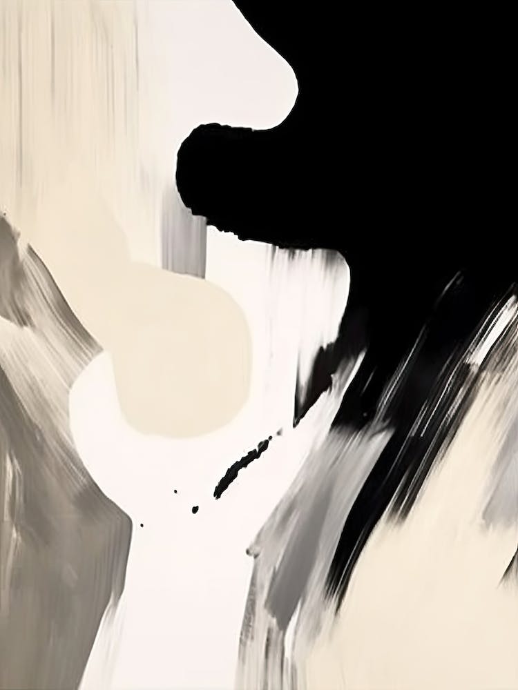 Schwarzes Kunstgemälde 14