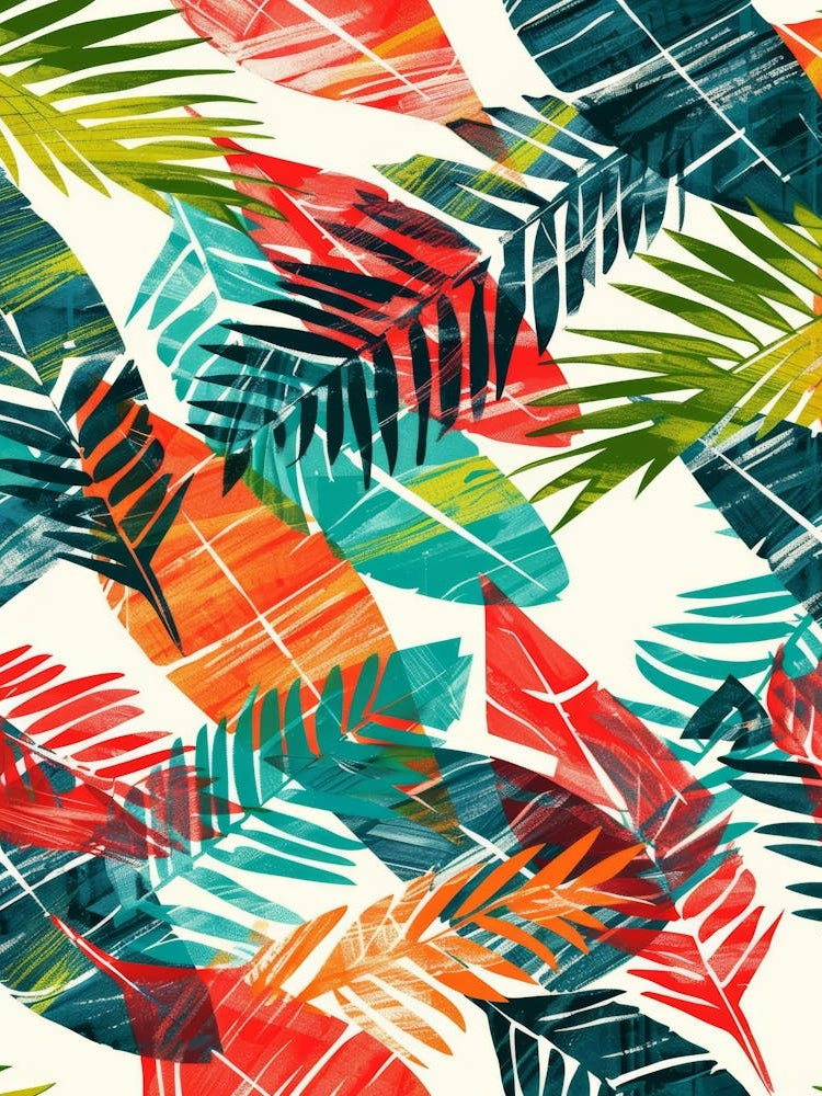 Tropical Leaves Seamless Pattern 27