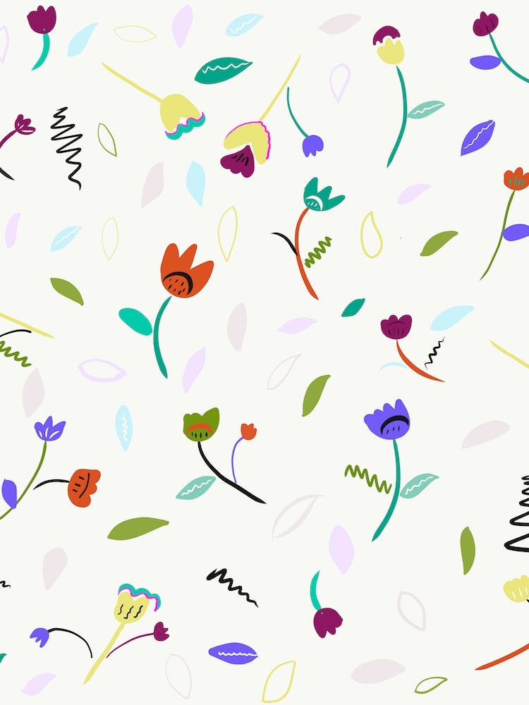 Abstract Floral Illustration