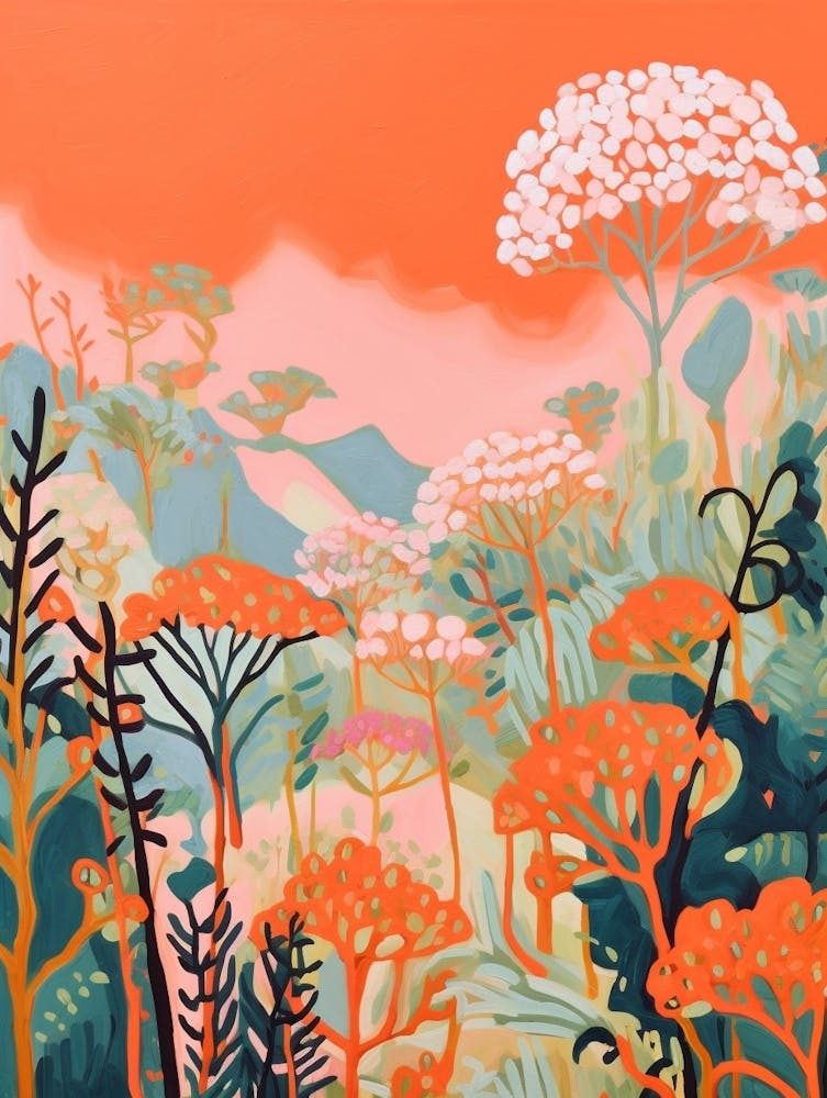 Boho Wildflower Painting Yarrow Achillea 3