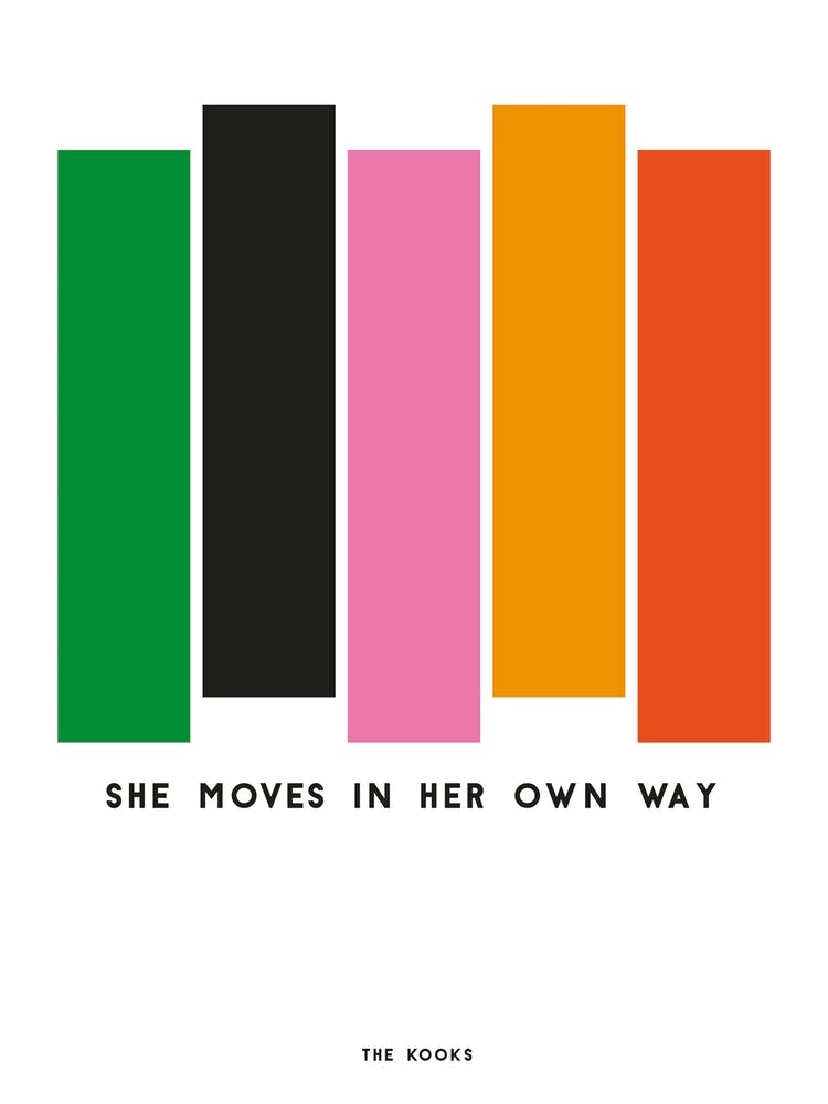 She Moves In Her Own Way The Kooks Inspired Retro